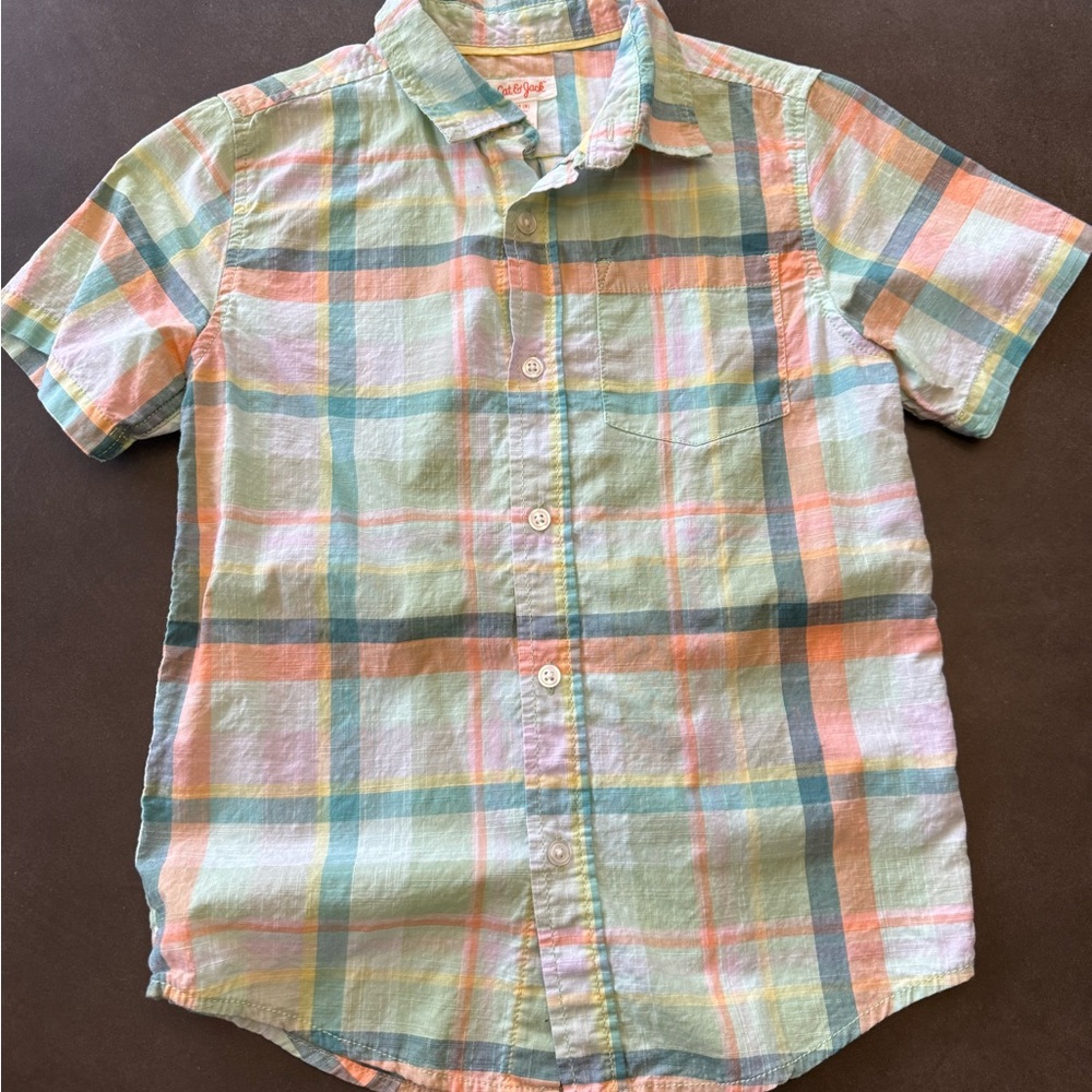 Cat & Jack Multicolor Plaid Shirt